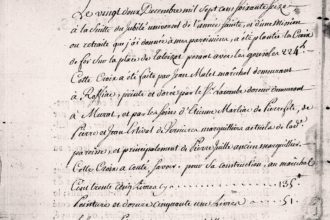 Une croix de mission à Talizat en 1776